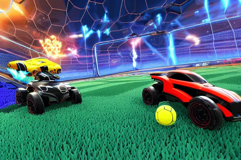 Image similar to rocket league in real life