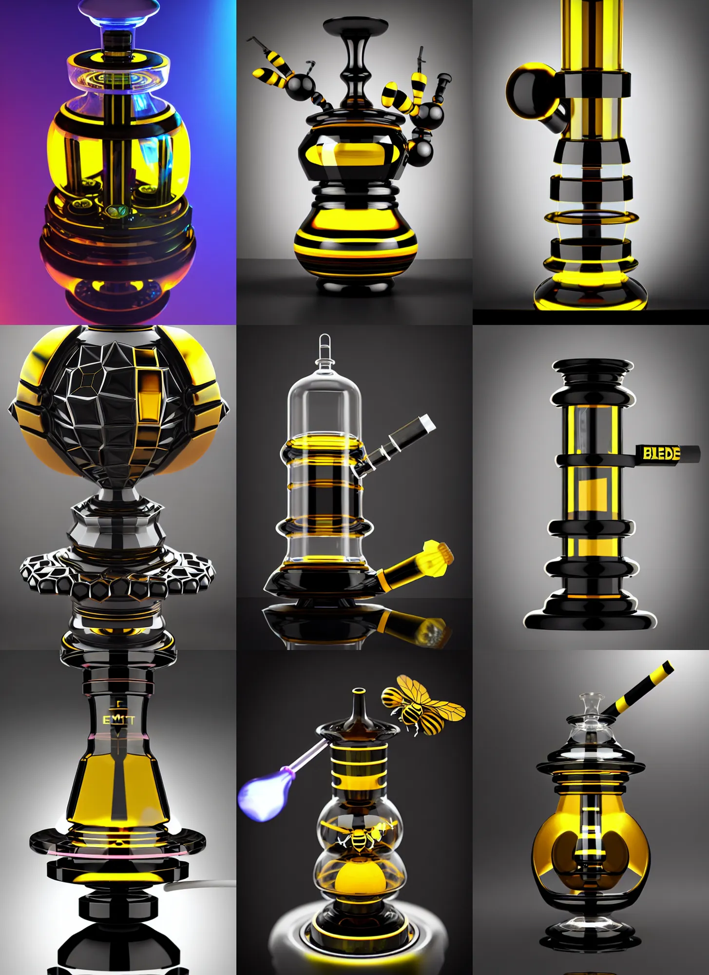 Prompt: edm hematite bumblebee cross - section smoking machine bridge honey bong | elaborate jewelry | glamorous oily soft polished rich vixen ornate modern | weta disney pixar movie still photo | hi - fructose, sci fi fantasy, smooth, octane render, sharp focus, artstation, concept art | beeple, feng zhu, artgerm, mucha, rutkowski |