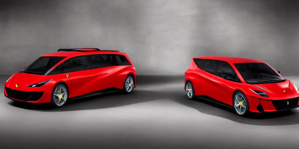 Prompt: “2022 Ferrari Minivan”