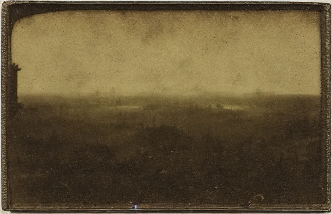 Image similar to the horizon dissolves in mists ambrotype vintage matchbox jan van der heyden