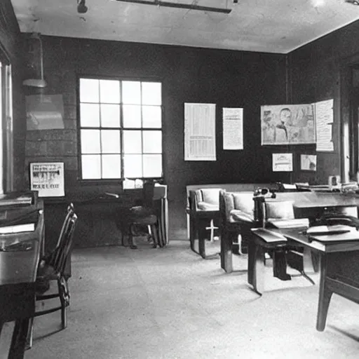 Image similar to a detective office in 1 9 4 0 s los angeles