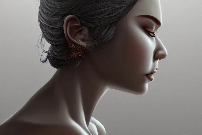 Prompt: Medium Shot photo of modern goddes of war misty, elegant, highly detailed, smooth, sharp focus, illustration, beautiful, geometric, trending on artstation, cinematic, artwork by WLOP