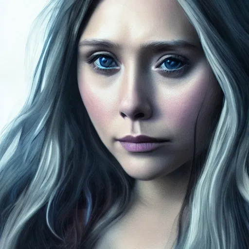 Image similar to Elizabeth Olsen in Arcane, photorealistic details, intricate, highly detailed, trending on artstation, 4k, 8k