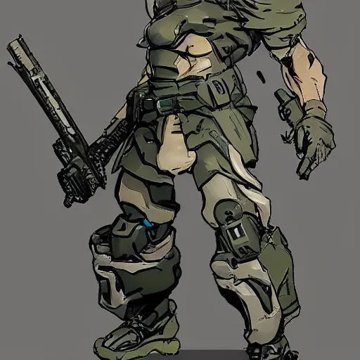 Prompt: ラフライフ ！ in the style of yoji shinkawa