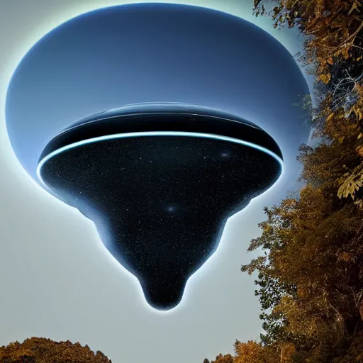 Image similar to huge mysterious ufo ignoring the laws of physics over a natural scene. \ detailed otherwordly material. entries in the 2 0 2 0 sony world photography awards.