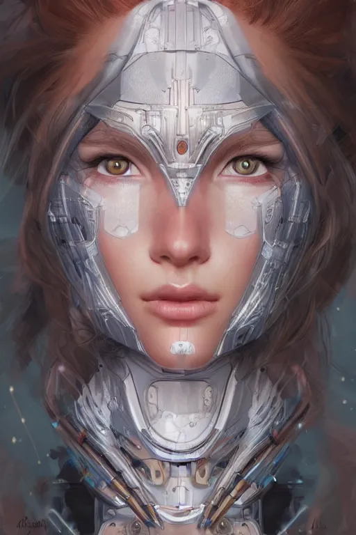 Image similar to beautiful young maiden cyborg, highly detailed, artstation, concept art, sharp focus, illustration, art by artgerm and Gustav Klimt