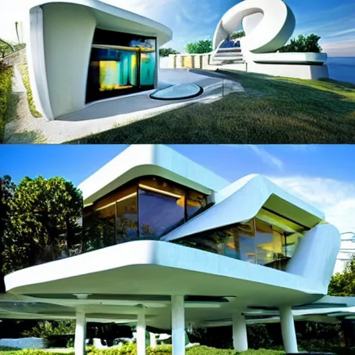 Image similar to futuristic dream house