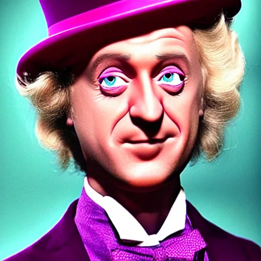 Image similar to geert wilders as gene wilder as willy wonka