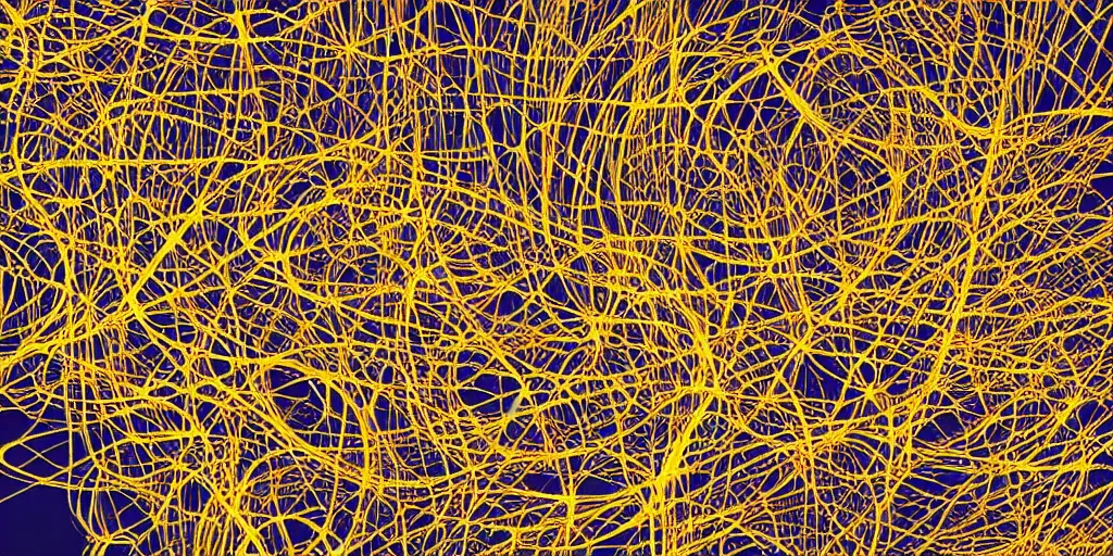 Plot Line Visualization Hundreds Of Threads Spreading Stable 