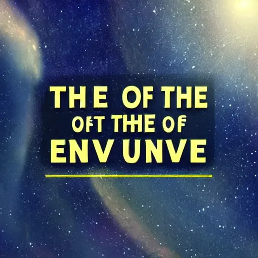 Image similar to the end of the universe