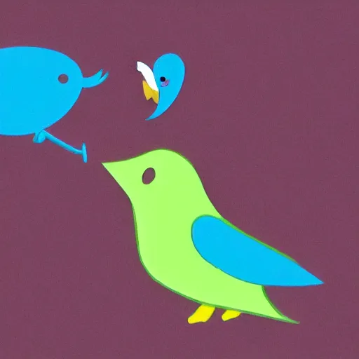 Image similar to twitter bird getting eaten by toxic cat