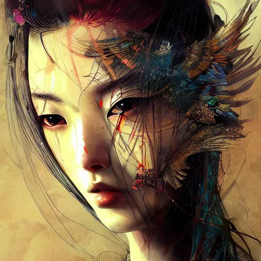 Prompt: Lee Jin-Eun by Android Jones, rule of thirds, seductive look, beautiful