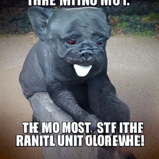 Image similar to the most random thing ever.