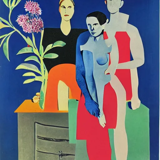 Image similar to paper collage art by henri matisse