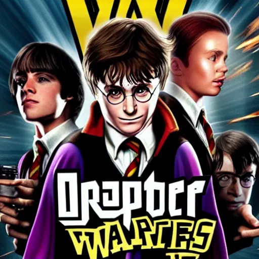 Prompt: Harry Potter as a grand theft auto 5 character, cover art