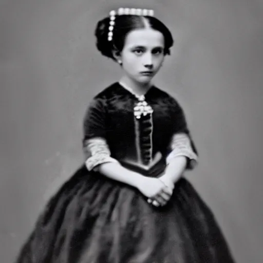 Image similar to photo of a beautiful and young princess, circa 1 8 6 1