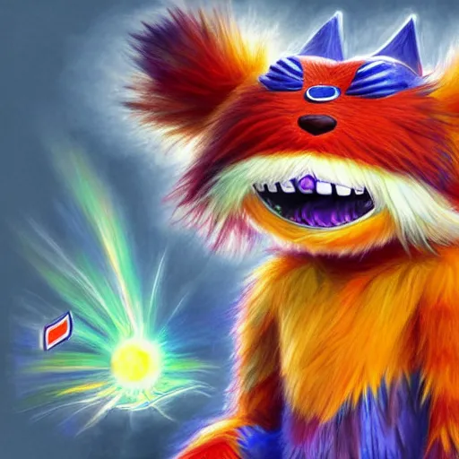 Prompt: Habs Mascot YOUPPI pokemon shiny, legendary, ultra rare, super cute and friendly, most powerful legendary shiny pokémon, highly detailed, digital pencil painting, anime, cartoonish, gentle fluffy monster youppi pokemon, sharp focus, illustration, art by artgerm and greg rutkowski and alphonse mucha