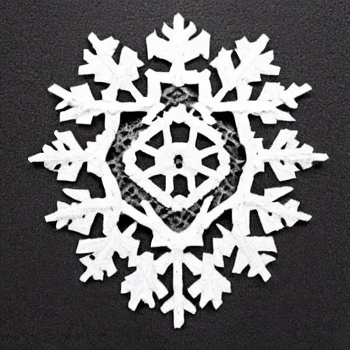 Image similar to snowflake face art