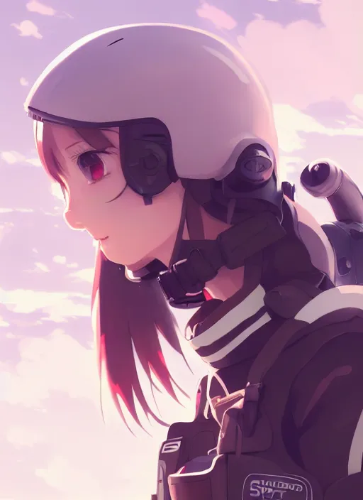 Prompt: a speedqb player girl, softair arena landscape, illustration, concept art, anime key visual, trending pixiv fanbox, by wlop and greg rutkowski and makoto shinkai and studio ghibli and kyoto animation, symmetrical facial features, dye i 5 mask, colorful airsoft gun, sports clothing, military carrier rig, realistic anatomy