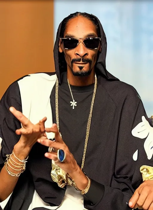 Image similar to snoop dogg as a prophet mohammed, perfect faces, instagram photo shoot