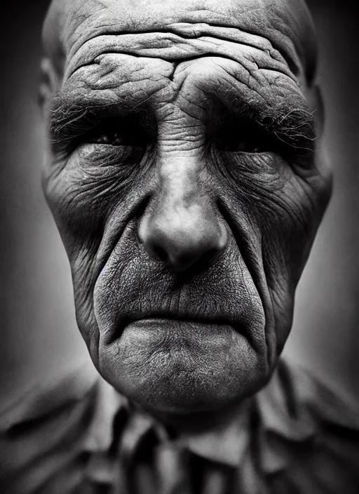 Image similar to handsome anthropomorphic mangle by lee jeffries, gelatin silver process