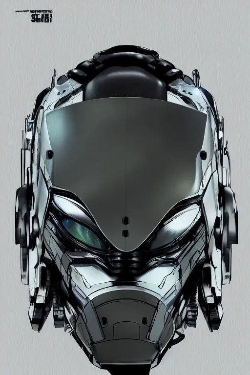 Image similar to cyber cyborg ninja mask helmet metal gear solid artic suit swat commando, global illumination ray tracing hdr fanart arstation by sung choi and eric pfeiffer and gabriel garza and casper konefal, a spectacular view cinematic rays of sunlight comic book illustration, by john kirby