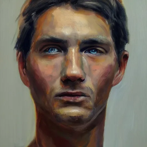 Image similar to Human face, Male, Oil painting, Highly detailed, colour