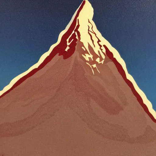 Image similar to matterhorn made in bacon