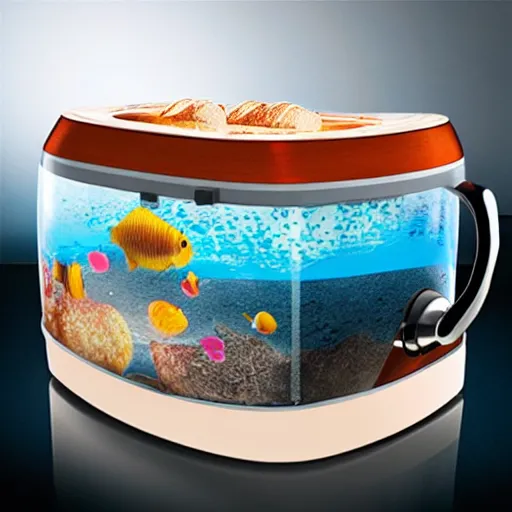 Image similar to giant fish bowl toaster