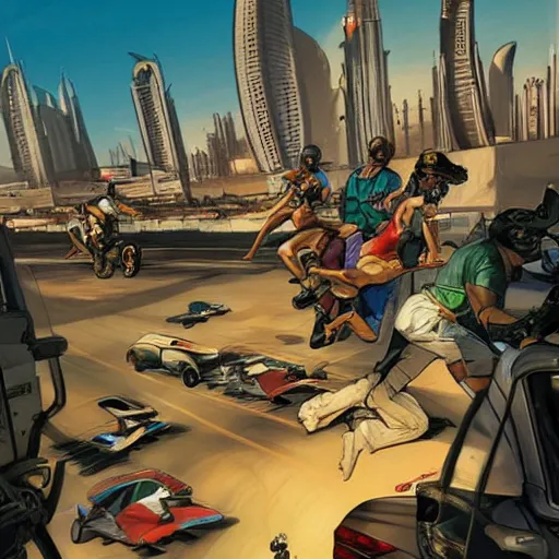 Prompt: gta : dubai by jesper ejsing