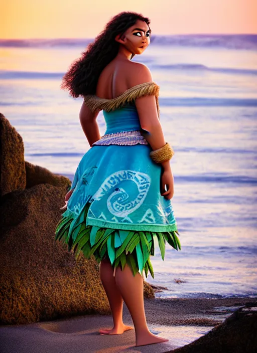 Prompt: moana, soft natural light