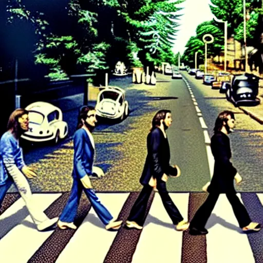 Image similar to abbey road racist