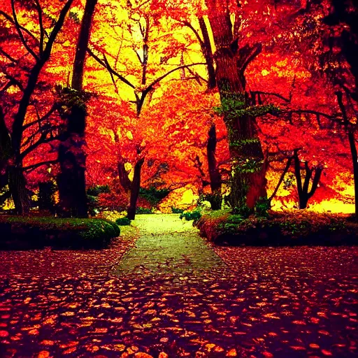 Image similar to “ synthwave autumn ”