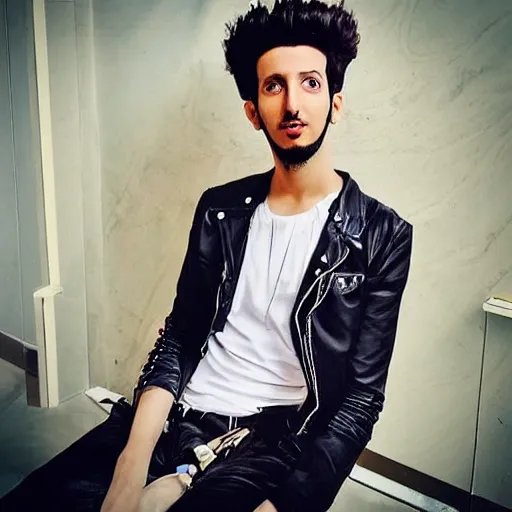 Image similar to “a realistic detailed photo of a guy who is an attractive humanoid who is half robot and half humanoid, who is a male android, singer Sebastian Yatra, shiny skin, posing like a statue, blank stare”