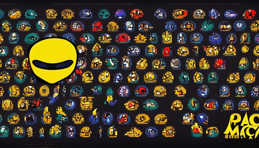 Prompt: pacman video game in the style of egyptian hieroglyphs, hyperdetailed, artstation, cgsociety, 8 k