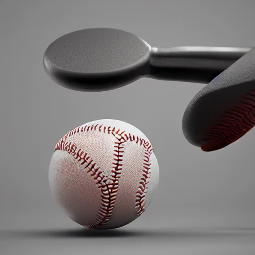 Prompt: a heat press playing baseball, octane render, hyperrealistic, photorealism