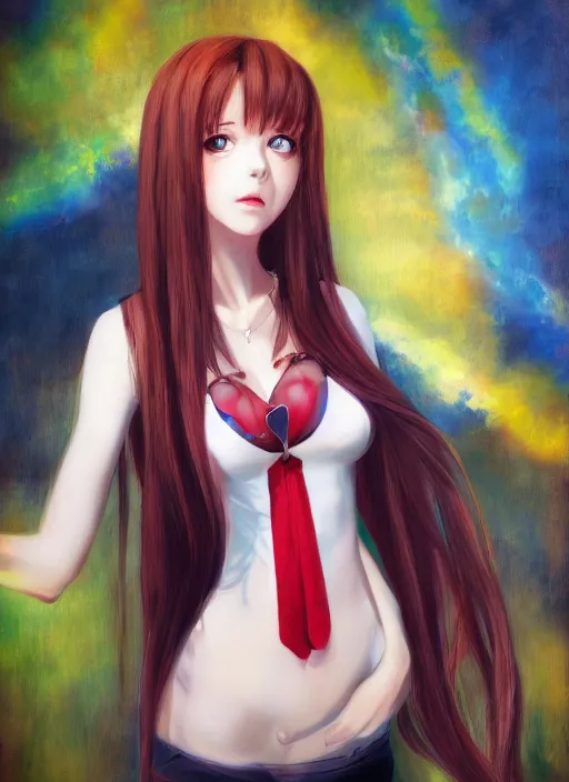 Image similar to malise kurisu, ilya, oil painting, cute, hdr, 4 k