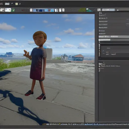 Image similar to personification autistic feel in the world unreal engine 5