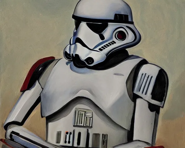 Image similar to a star wars storm trooper, dead and decaying, in the style of otto dix's der krieg, oil painting