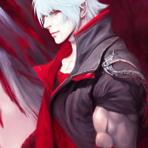 dante (devil may cry and 1 more) drawn by xiaopa25