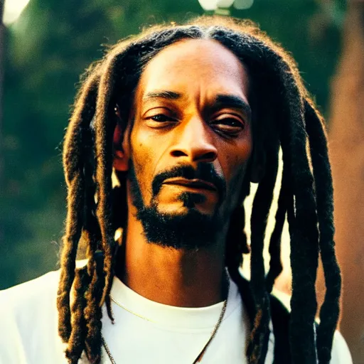 Prompt: cinematic film still of Snoop Dogg starring in a Steven Spielberg film as Bob Marley, candid photo, 1999, Jamaica, shallow depth of field, photograph, epic lighting