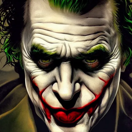 an ultra - realistic portrait painting of the joker in | Stable ...