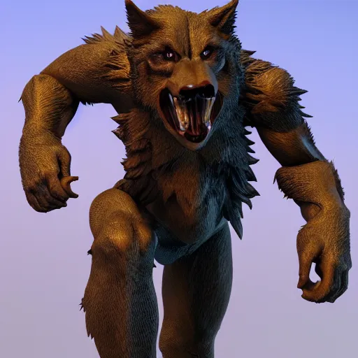 Image similar to werewolf action figure, octane render, highly detailed, intricate, ue 5, stage lighting, lighting