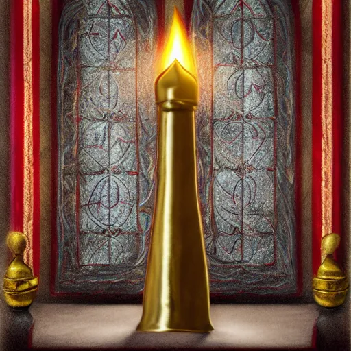 Prompt: Sacred chrysalis on an altar, hyper realistic, 8k