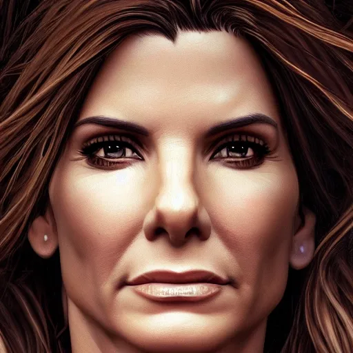 Prompt: hyperrealist portrait of sandra bullock as venus, fantasy art, photo realistic, dynamic lighting, artstation, poster, volumetric lighting, very detailed faces, 4 k, award winning