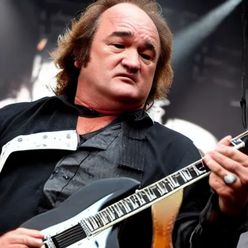 Image similar to jim belushi playing a jackson kelly guitar in a metal band at rock am ring, 2 0 0 9, concert photography