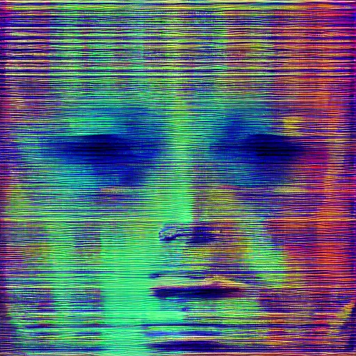 glitching picture of a paiting, Stable Diffusion