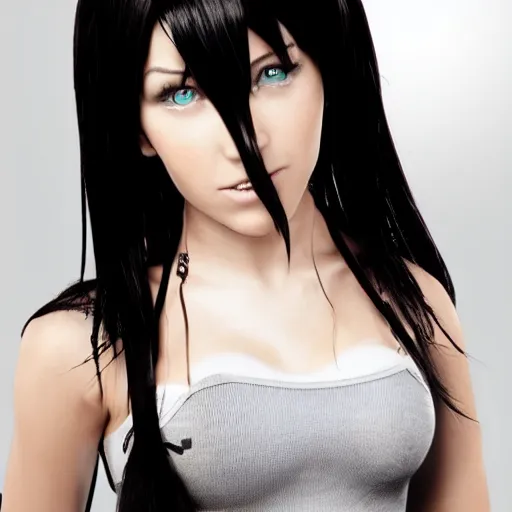 Prompt: tifa lockheart in real life