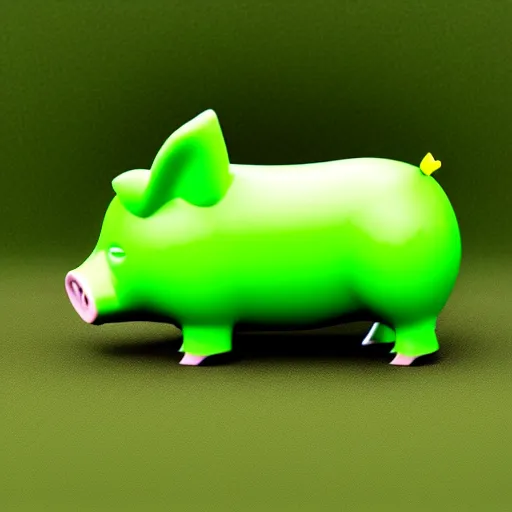 Image similar to green pig