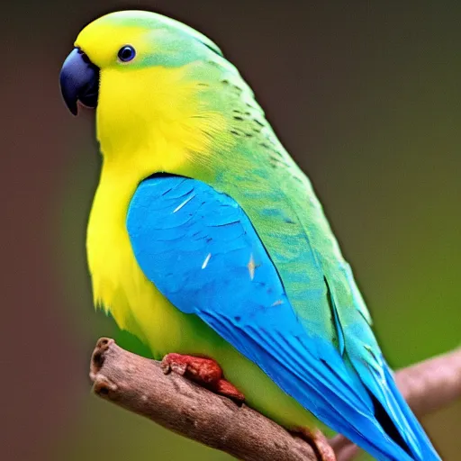 Green Bird Yellow Blue Labet Bird Stock Illustration 2233649253